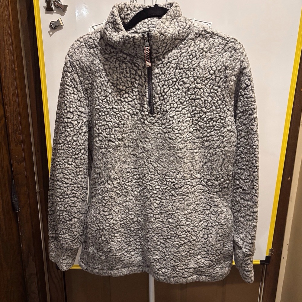 Weatherproof 1/4 Zip Mens Size M 40" X 26" Grey